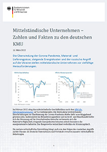 Cover der Publikation "Wirtschaftsmotor Mittelstand - Zahlen und Fakten zu den deutschen KMU"