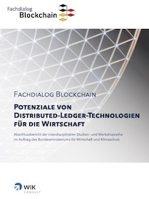Cover der Publikation Potenziale von Distributed-Ledger-Technologien für die Wirtschaft