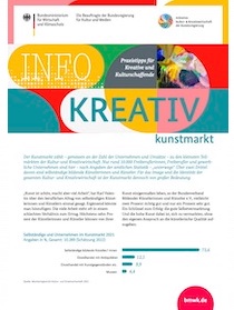 Cover der Publikation InfoKreativ Kunstmarkt 2023
