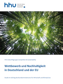 Cover der Studie zum Wettbewerb und Nachhaltigkeit in Deutschland und der EU