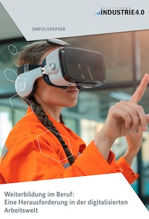 Arbeiterin mit VR-Brille