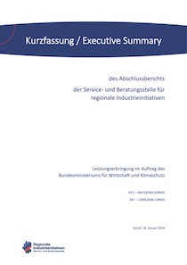 Cover Kurzfassung Abschlussbericht Service- und Beratungsstelle für regionale Industrieinitiativen