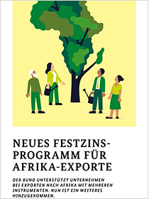 Cover der Publikation Schlaglichter der Wirtschaftspolitik "Neues Festzinsprogramm für Afrika-Exporte"