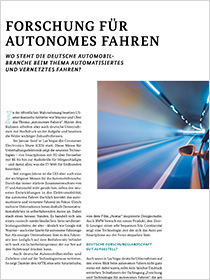 Cover der Publikation Schlaglichter der Wirtschaftspolitik "Forschung für autonomes Fahren"