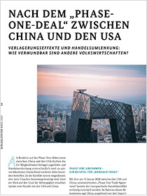 Cover der Publikation Schlaglichter der Wirtschaftspolitik "Nach dem "Phase-One-Deal" zwischen China und den USA"