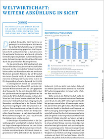 Cover der Publikation Schlaglichter der Wirtschaftspolitik "Weltwirtschaft: Weitere Akühlung in Sicht"