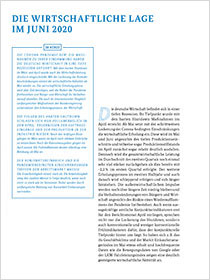 Cover der Publikation Schlaglichter der Wirtschaftspolitik "Die wirtschaftliche Lage im Juni 2020"