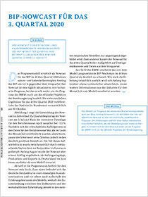 Cover der Publikation Schlaglichter der Wirtschaftspolitik "BIP-Nowcast für das 3. Quartal 2020"