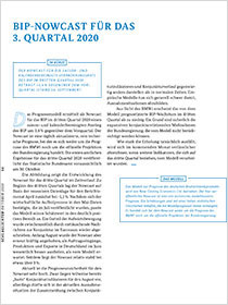 Cover der Publikation Schlaglichter der Wirtschaftspolitik "BIP-Nowcast für das 3. Quartal 2020"