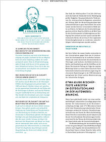 Cover der Publikation Schlaglichter der Wirtschaftspolitik "3 Fragen an"