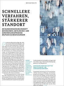 Cover der Publikation Schlaglichter der Wirtschaftspolitik "Schnellere Verfahren, stärkerer Standort"