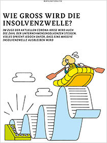 Cover der Publikation Schlaglichter der Wirtschaftspolitik "Wie groß wir die Insolvenzwelle"
