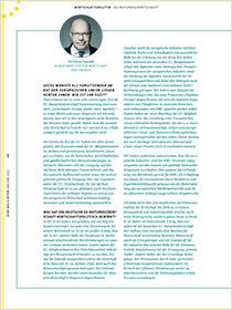 Cover der Publikation Schlaglichter der Wirtschaftspolitik "4 Fragen an Peter Altmaier"
