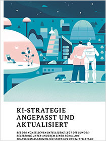 Cover der Publikation Schlaglichter der Wirtschaftspolitik "KI-Strategie angepasst und aktualisiert"