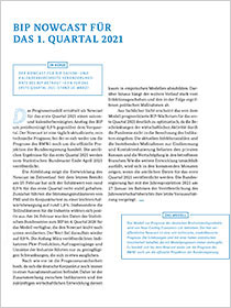 Cover der Publikation Schlaglichter der Wirtschaftspolitik "BIP-Nowcast für das 1. Quartal 2021"