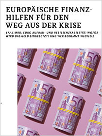 Cover der Publikation Schlaglichter der Wirtschaftspolitik "Europäische Finanzhilfen für den Weg aus der Krise"