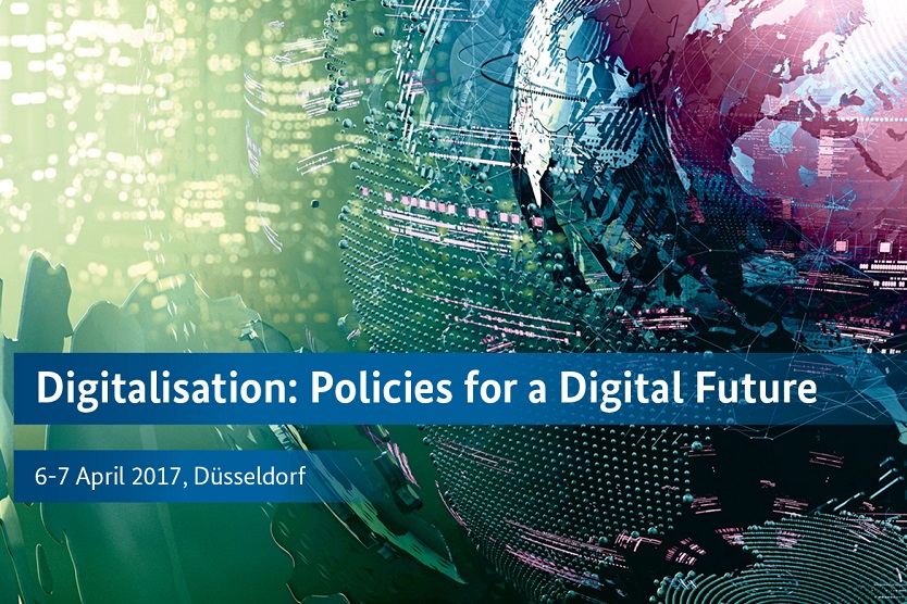Keyvisual der Veranstaltung "Digitalisation: Policies for a Digital Future"; Quelle: shutterstock.de