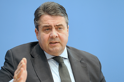 Sigmar Gabriel, Bundesminister für Wirtschaft und Energie, in der Bundespressekonferenz; Quelle: BMWi/Susanne Eriksson