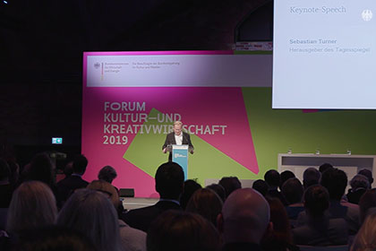Screenshot aus dem Video Forum Kultur- und Kreativwirtschaft 2019