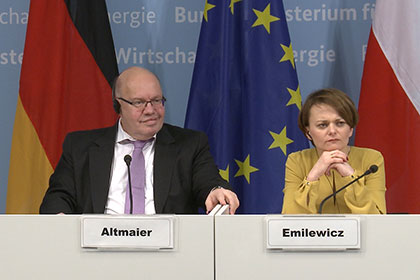 Screenshot aus dem Video Altmaier und Emilewicz präsentieren Vorschläge für europäische Industriestrategie