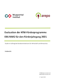 Evaluation der KfW-Förderprogramme EBS NWG für den Förderjahrgang 2021