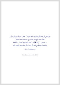 Evaluationsbericht GRW 2024 Kurzfassung Cover