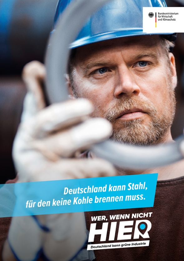 Deutschland kann Stahl, für den keine Kohle brennen muss. Wer, wenn nicht hier. Deutschland kann grüne Industrie.