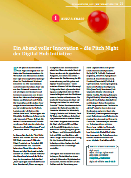 Cover: Ein Abend voller Innovation – die Pitch Night der Digital Hub Initiative