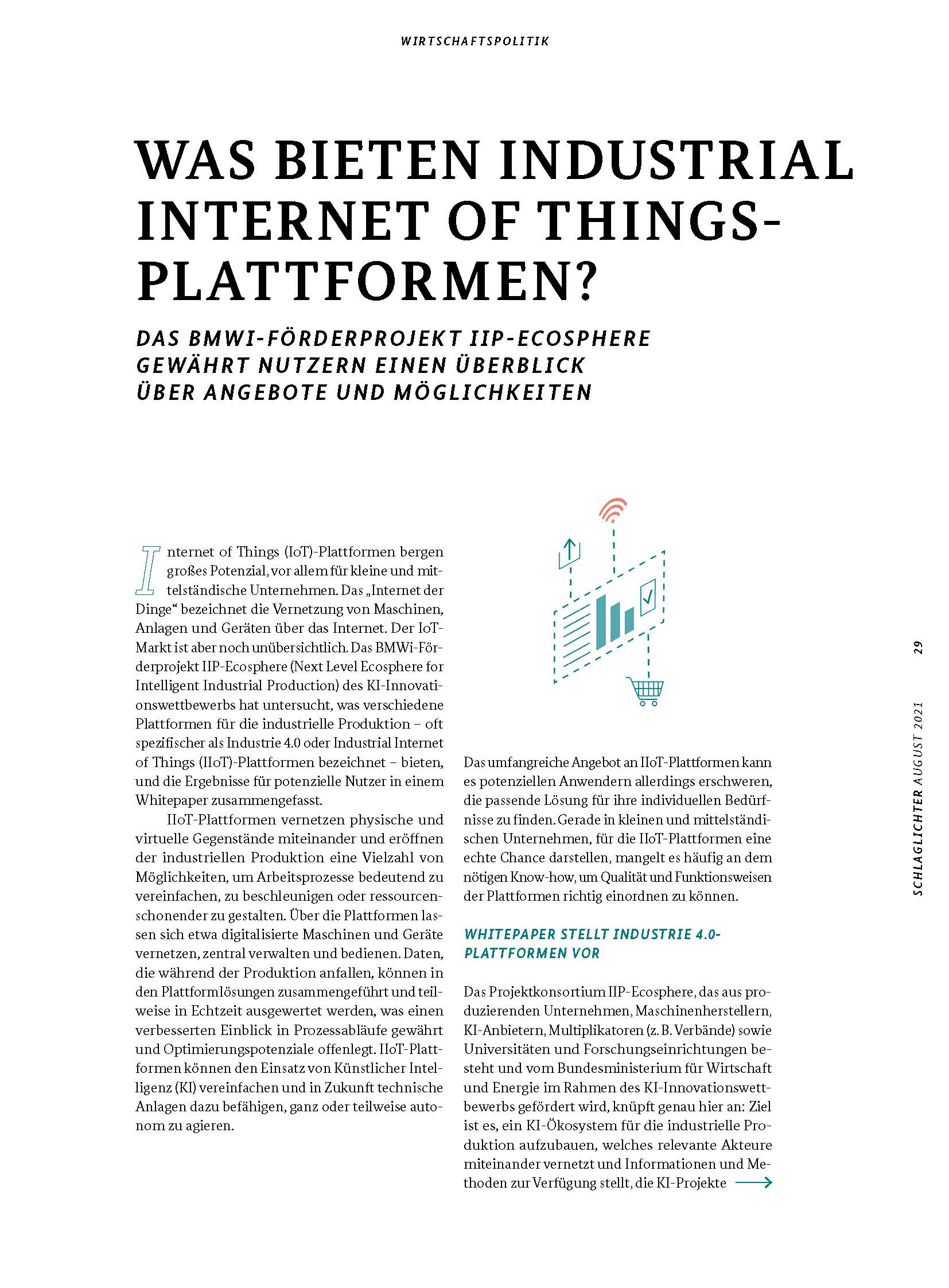 Was bieten International Internet of Things-Plattformen?
