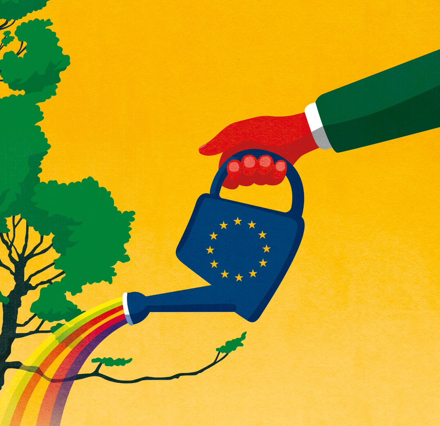Illustration zum Artikel: Investieren für Europa