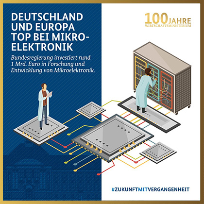 Deutschland und Europa top bei Mikroelektronik