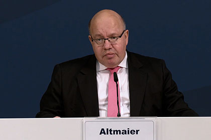 Screenshot aus dem Video Pressestatement von Peter Altmaier zum Beschluss der EEG-Novelle durch den Bundestag