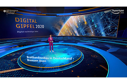 Screenshot zum Video: Digital-Gipfel 2020: Breitbandausbau in Deutschland – Bremsen lösen Plattform 1 „Digitale Netze und Mobilität“