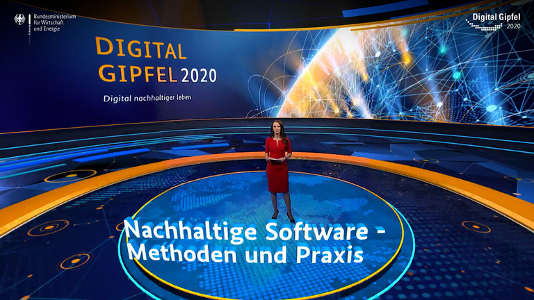 Screenshot aus dem Video: Digital-Gipfel 2020: Nachhaltige Software – Methoden und Praxis