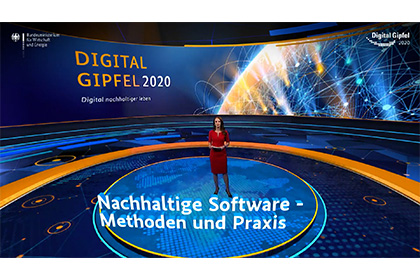 Screenshot aus dem Video: Digital-Gipfel 2020: Nachhaltige Software – Methoden und Praxis