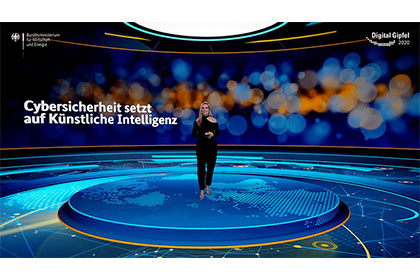Screenshot aus dem Video: Digital-Gipfel 2020: Cybersicherheit setzt auf Künstliche Intelligenz Plattform 9 „Sicherheit, Schutz und Vertrauen für Gesellschaft und Wirtschaft“