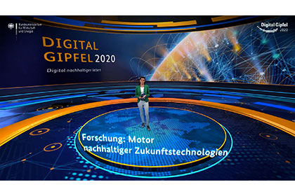 Screenshot aus dem Video: Digital-Gipfel 2020: Forschung: Motor nachhaltiger Zukunftstechnologien