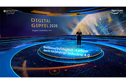 Screenshot aus dem Video: Digital-Gipfel 2020: Wettbewerbsfähigkeit stärken durch nachhaltige Industrie 4.0