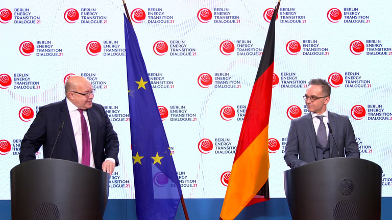 Bundeswirtschaftsminister Peter Altmaier und Bundesaußenminister Heiko Maas