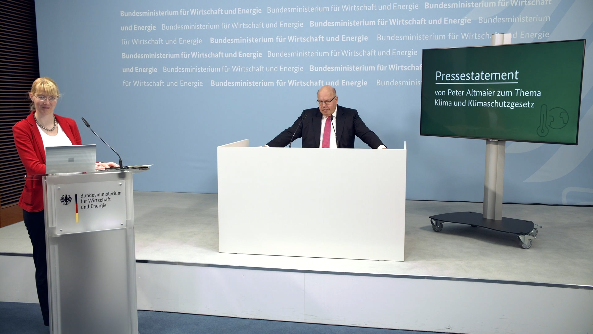 Pressestatement von Bundeswirtschaftsminister Altmaier zum Thema Klima und Klimaschutzgesetz