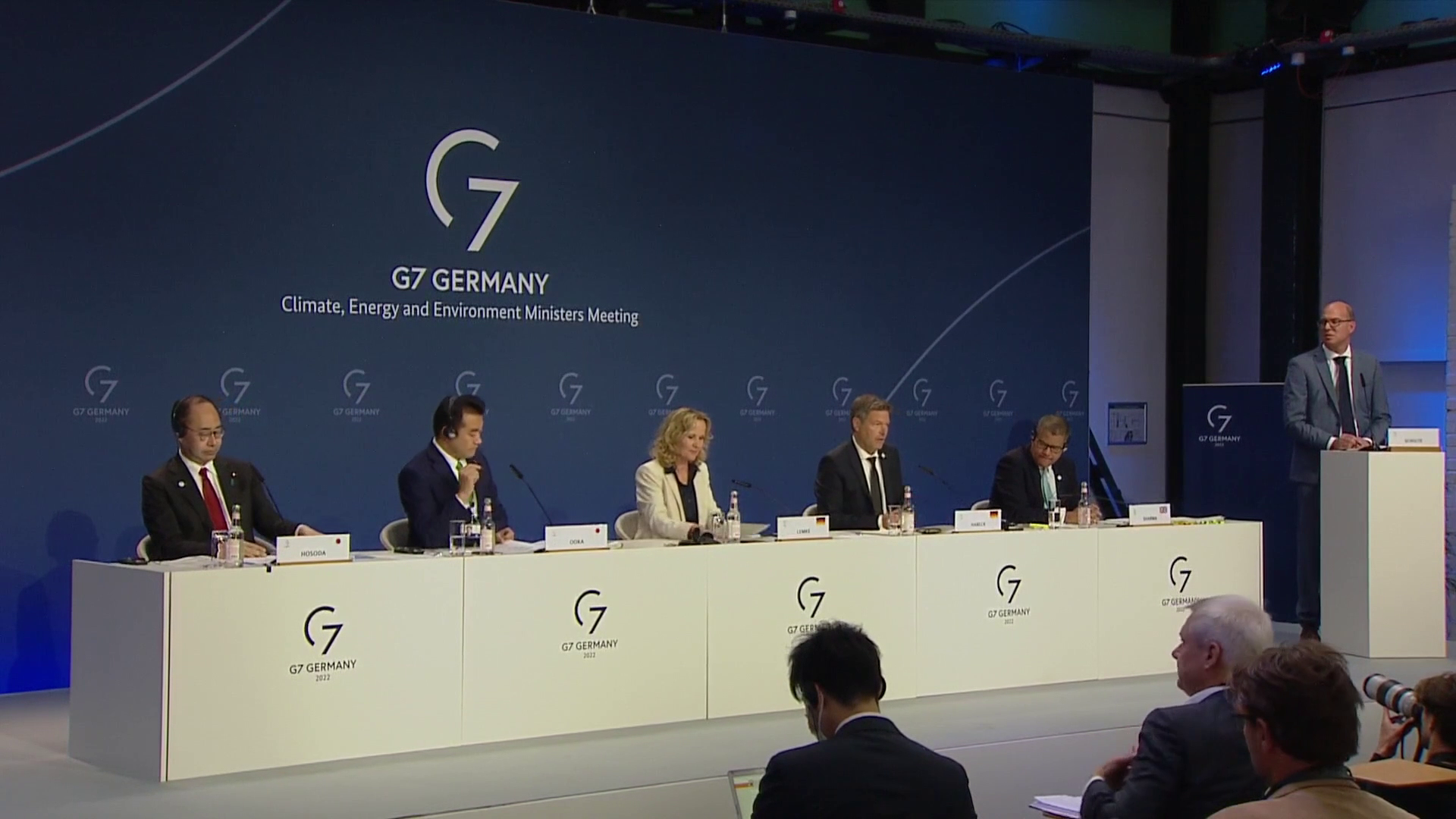 Bundesminister Robert Habeck zum G7-Treffen zu Klimaschutz, Energie und Umwelt 