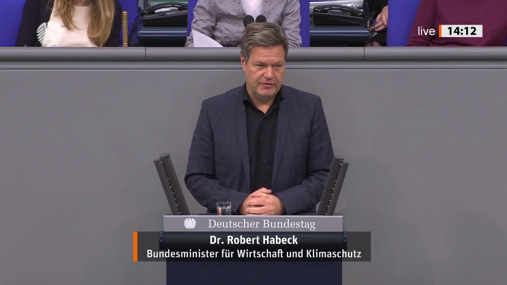 Bundesminister Robert Habeck zur Energiesicherheit und Klimaneutralität  