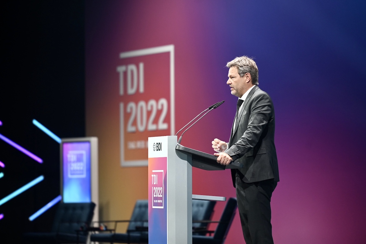 Bundesminister Robert Habeck beim Tag der Industrie 2022