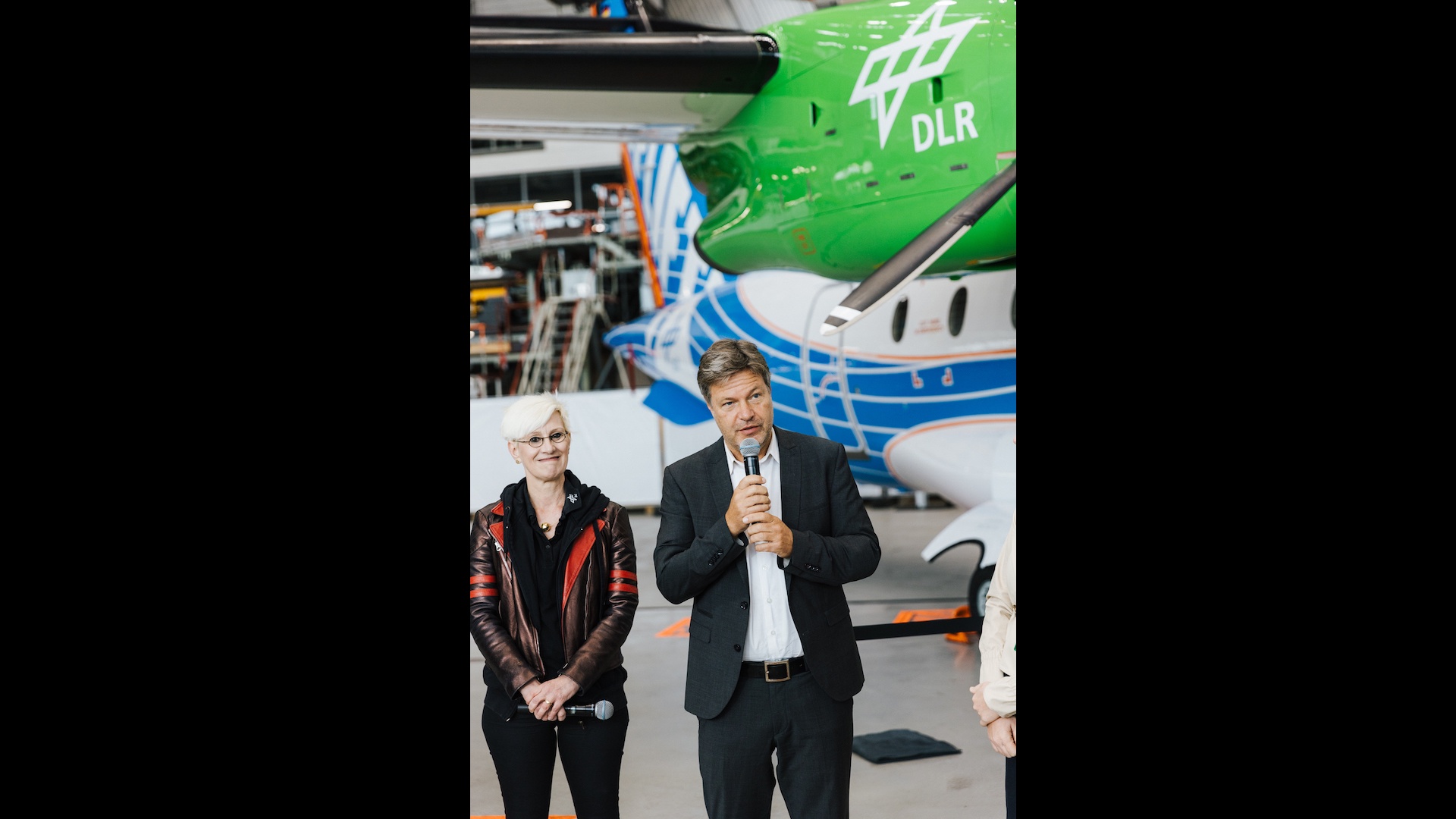 Bundminister Habeck spricht über den Luftfahrtstandort Deutschland