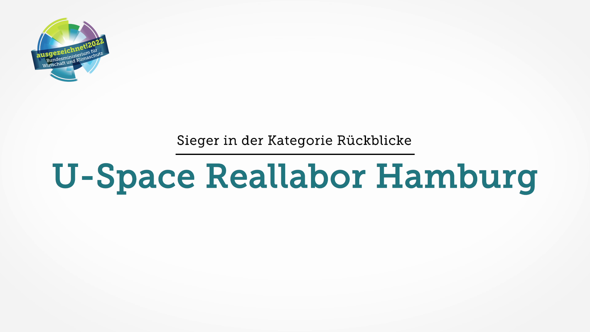 Siegerfilm U-Space Reallabor Hamburg