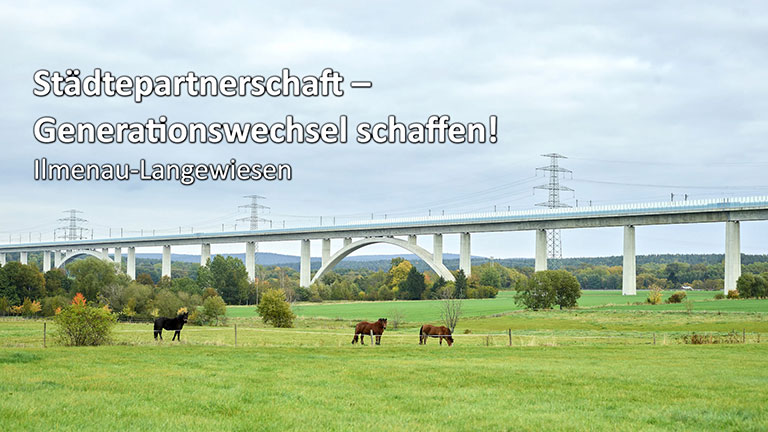 Screenshot aus dem Video Partnerschaftsring Langewiesen e.V.: „Städtepartnerschaft – Generationswechsel schaffen!“ | Ilmenau OT Langewiesen