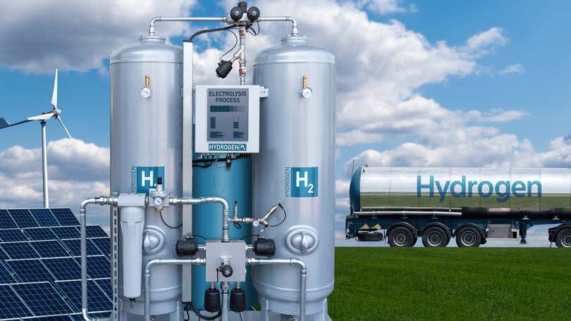 Wasserstoff Tank mit LKW