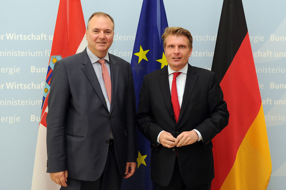 Parliamentary State Secretary and Tourism Commissioner Thomas Bareiß met with Frano Matušić, State Secretary at Croatia’s Tourism Ministry, on 8 June 2018. 