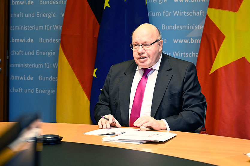 Federal Minister Peter Altmaier at the first session of the German-Vietnamese Joint Economic Committee