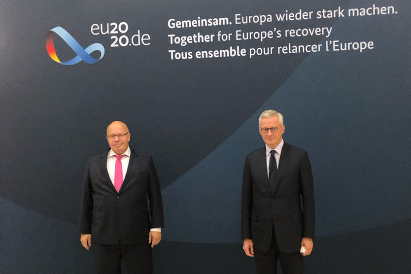 Peter Altmaier and Bruno Le Maire discuss cooperation on the implementation of national economic recovery programmes